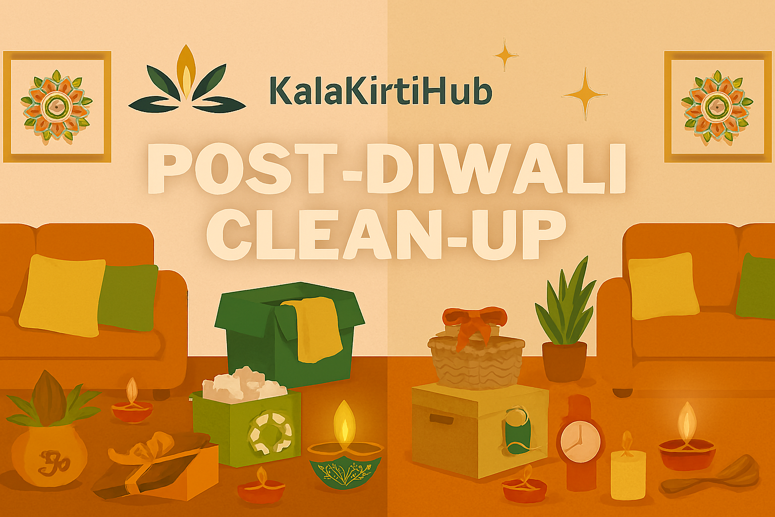 Post-Diwali Clean-Up: Organize Your Home Efficiently