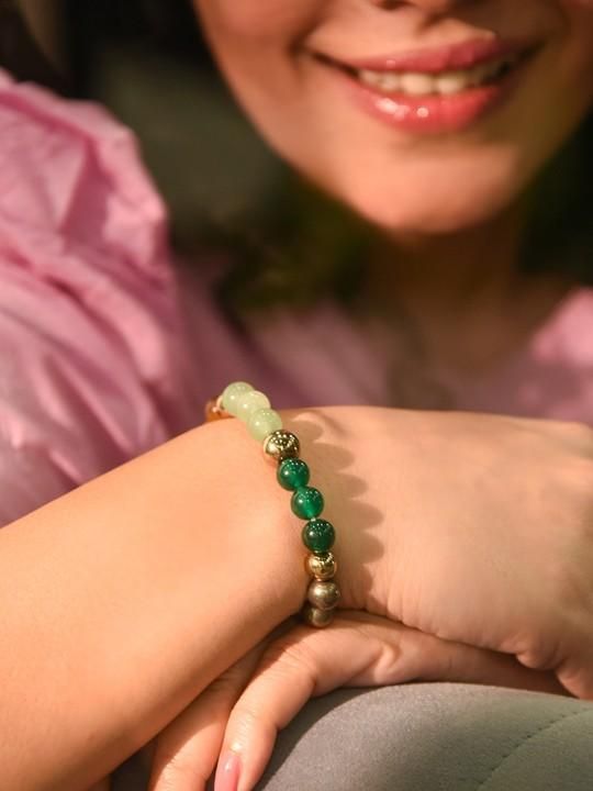 Dhan Yog Elasticated Bracelet for Prosperity | KalaKirtiHub Jewelry - KalaKirtiHub