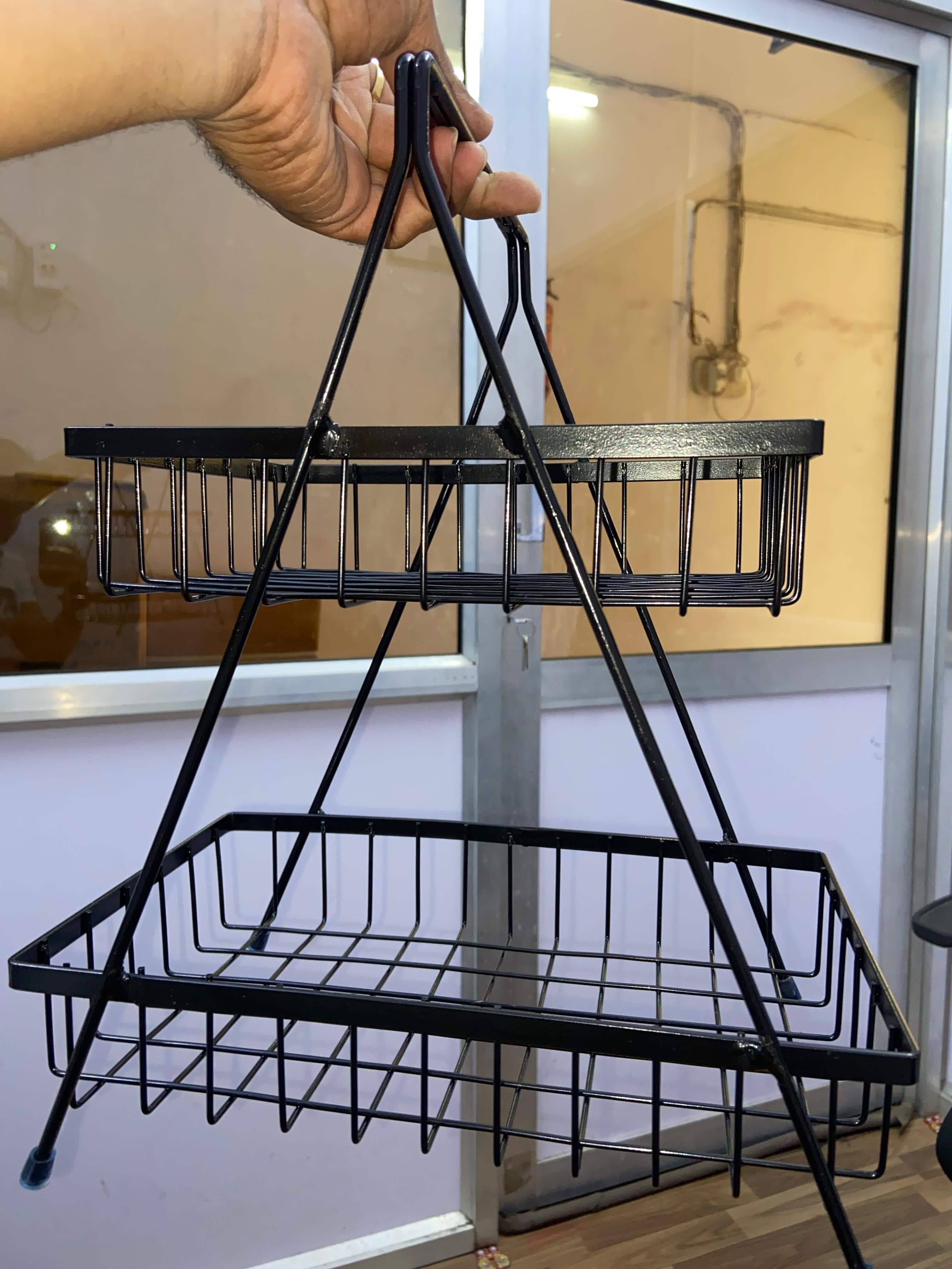 2-Tier Fruit & Vegetable Basket – Kitchen Storage Rack ra4xqa-dd