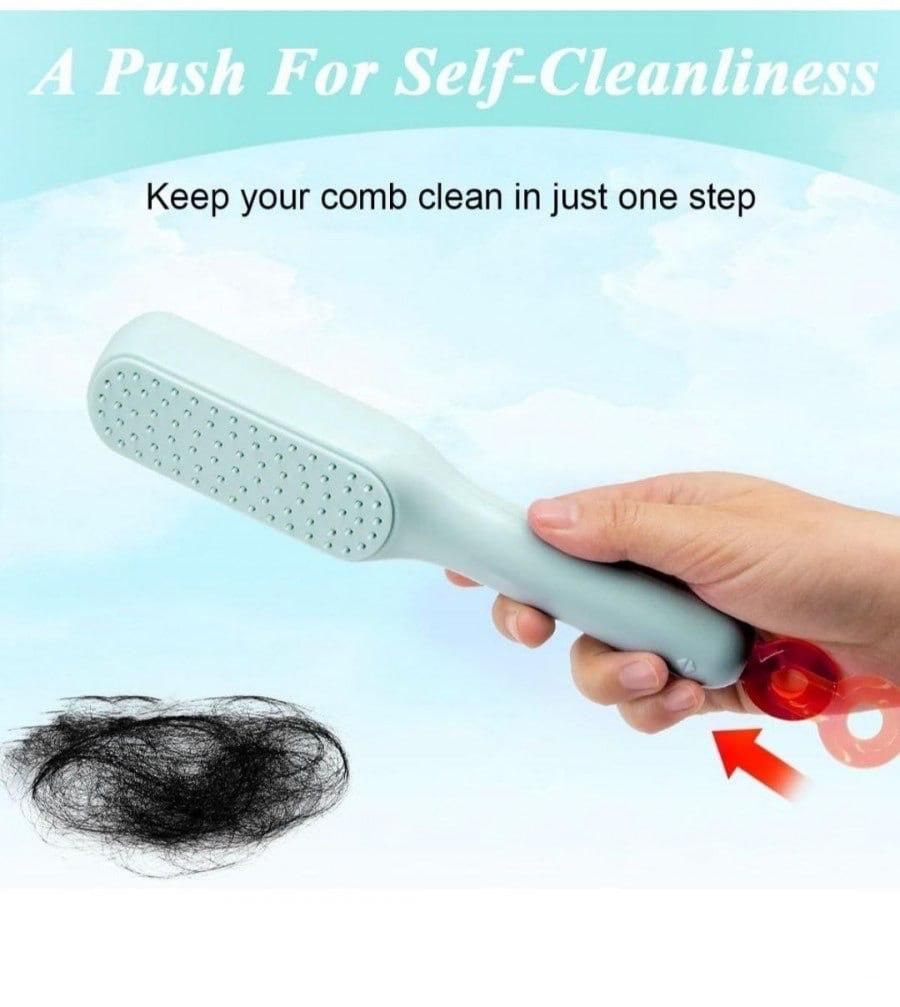 Self-cleaning Anti-static Massage Comb for Adults and Kids- Pack of 1 ra4xqa-dd