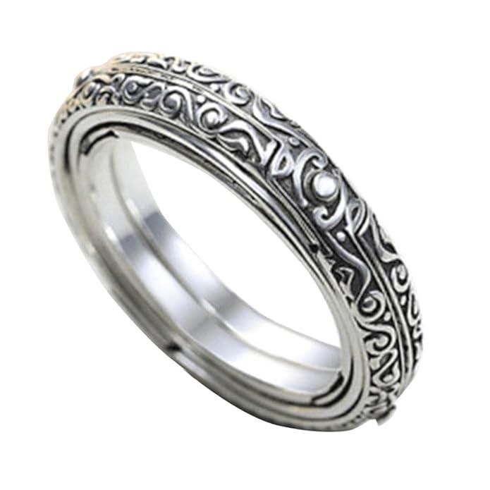 Astronomical Ball Cosmic Ring – Silver Plated Couple Jewelry ra4xqa-dd