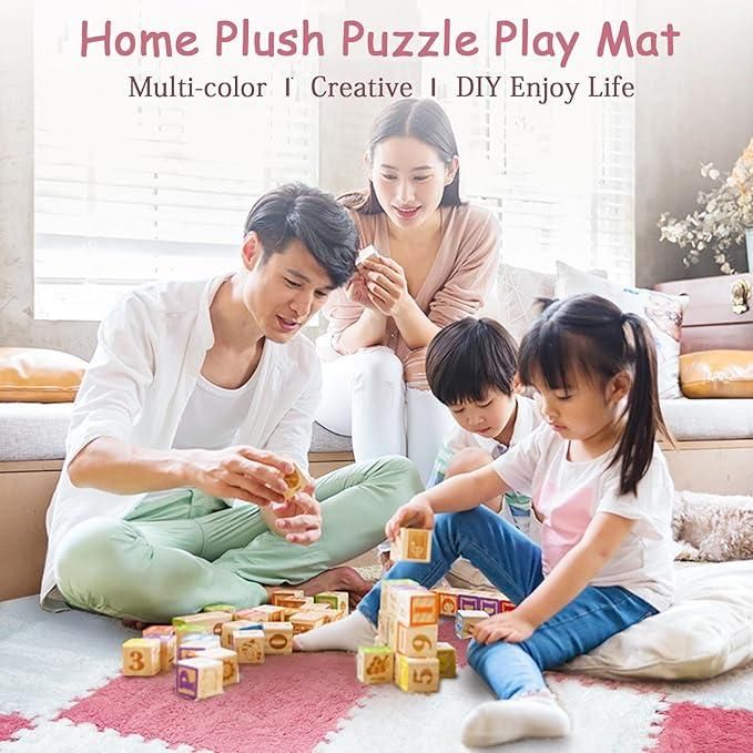 Interlocking Carpet Tiles Mat – 6-Piece Floor Set ra4xqa-dd
