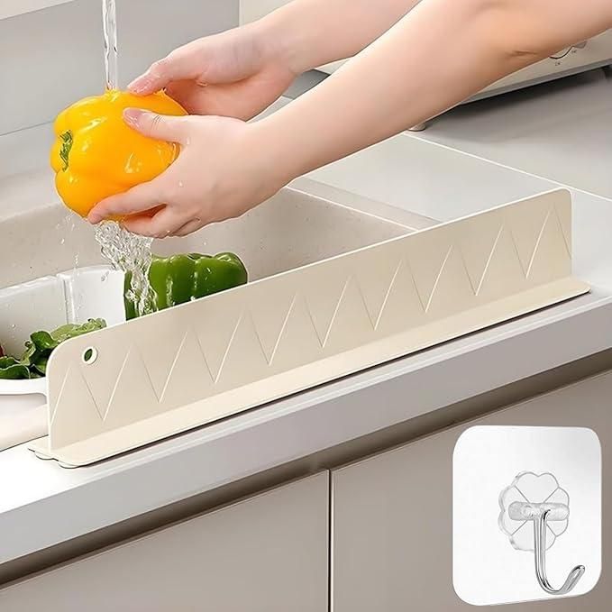 Silicone Splash Guard for Kitchen Sink (Pack of 2) | Water Baffle