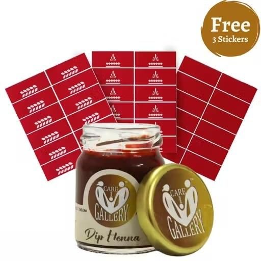 Dip Henna Instant Red Colour Mehendi Paste | For Finger Tips With 3 Types Henna Tattoo Stickers ra4xqa-dd