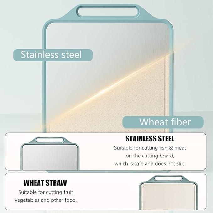 Steel Chopping & Cutting Board – Durable Kitchen Tool ra4xqa-dd