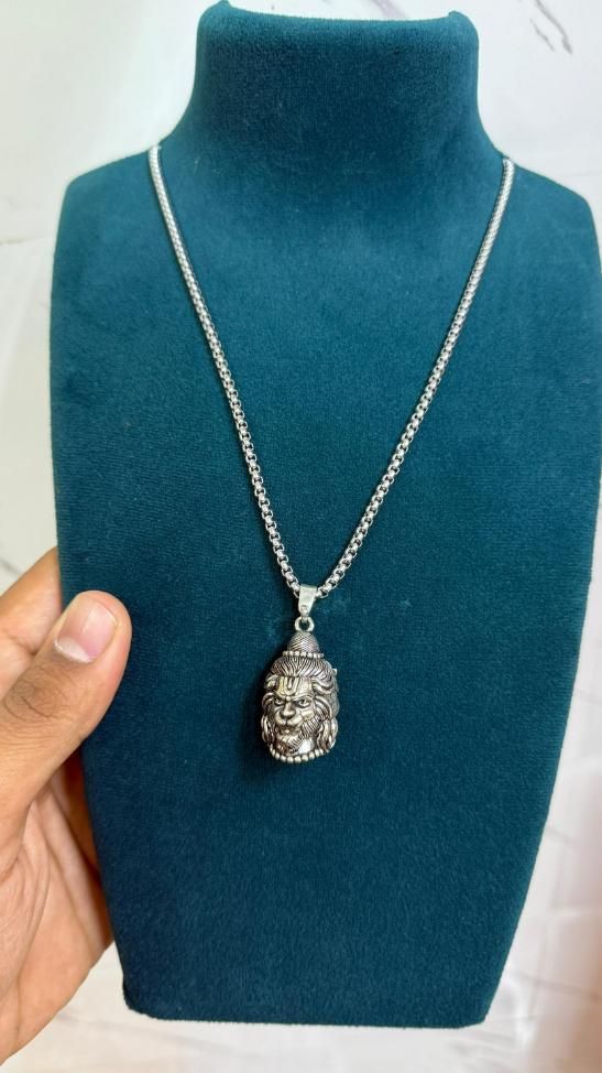 2 Face Hanuman & Shankar Pendant with Chain | KalaKirtiHub Jewelry ra4xqa-dd