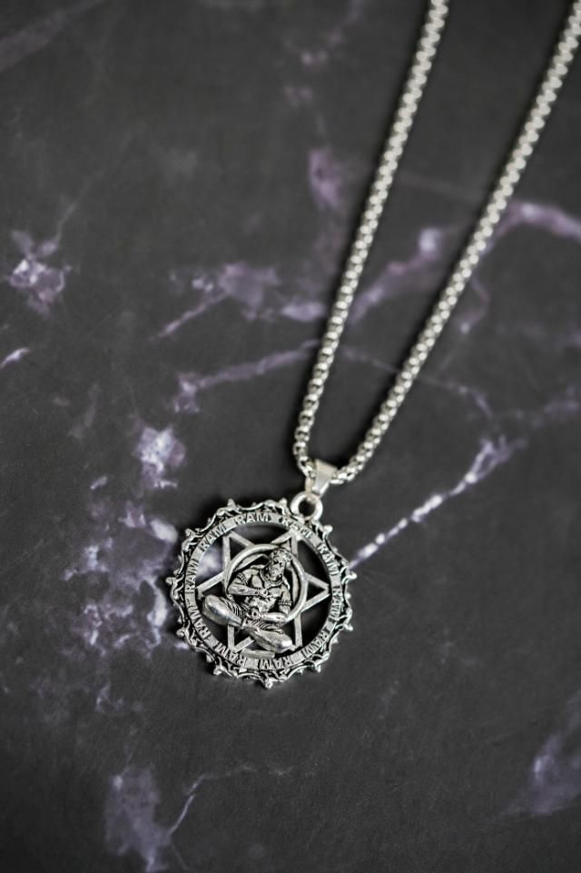 Shree Yantra with Hanuman Raksha Pendant Chain | KalaKirtiHub Jewelry ra4xqa-dd