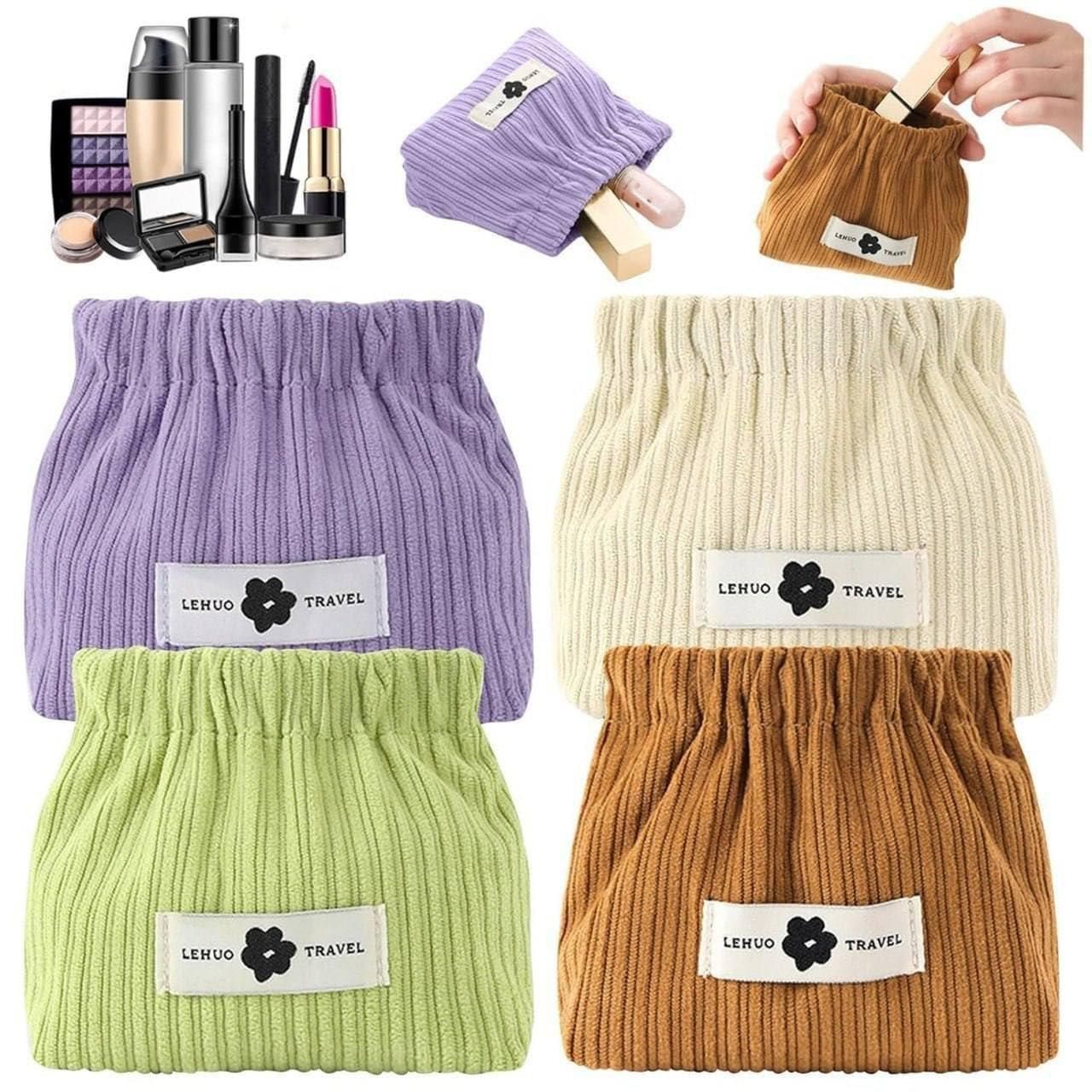 Elastic Storage Pouch Stretchable Organizer Bag (Pack of 5) ra4xqa-dd