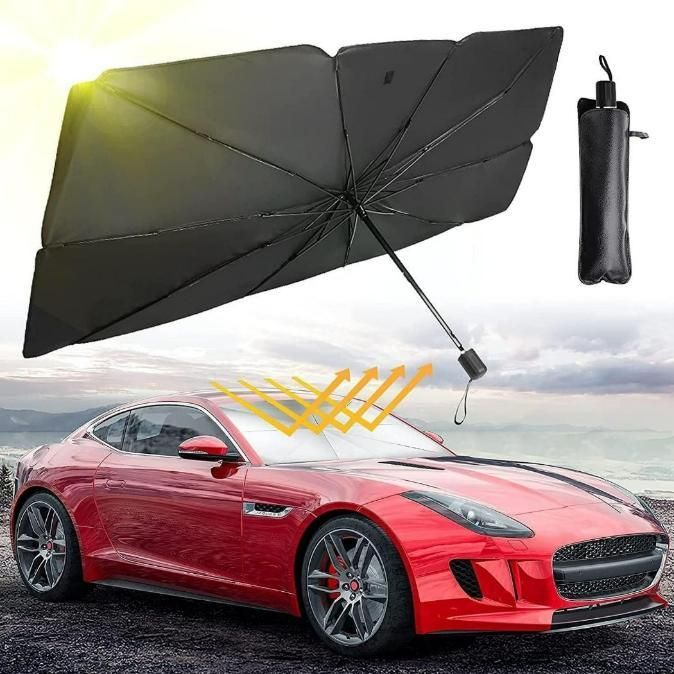 Car Windshield Sun Shade Umbrella | UV Protection & Heat Block ra4xqa-dd