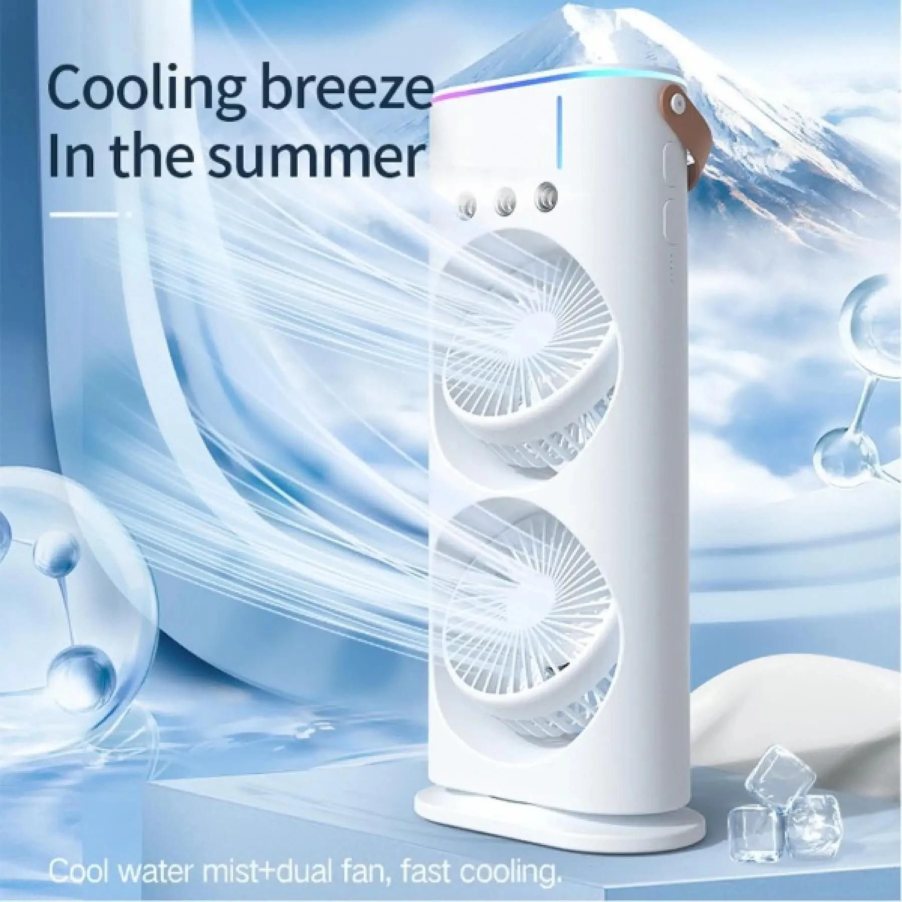 Double-Ended Spray Fan | Portable Cooling & Mist Device – kalakirtihub ra4xqa-dd