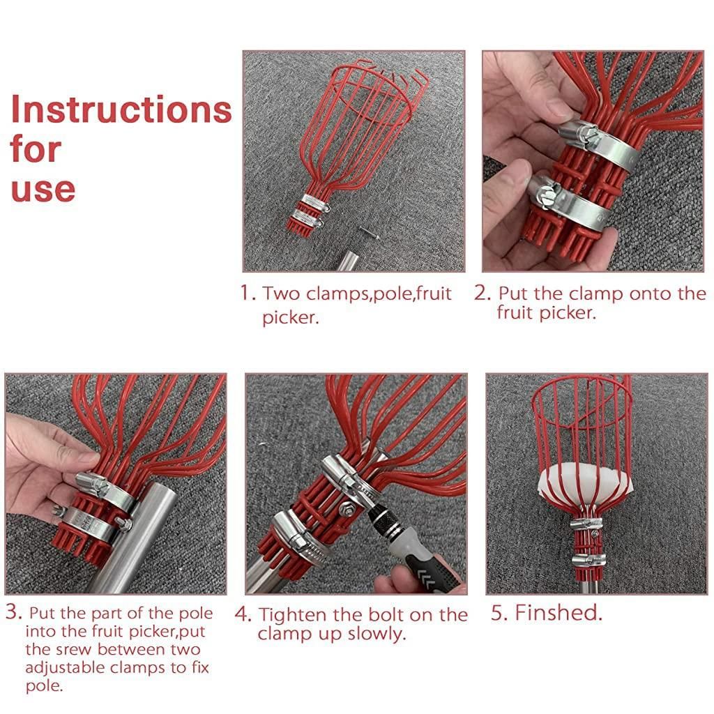 Fruit Picker with Basket - KalaKirtiHub