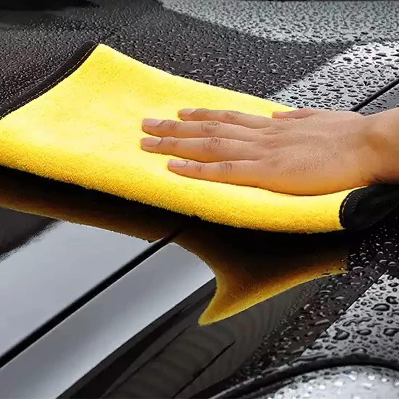 Multipurpose Double-Sided Car Cleaning Cloth Towels | Pack of 2 ra4xqa-dd