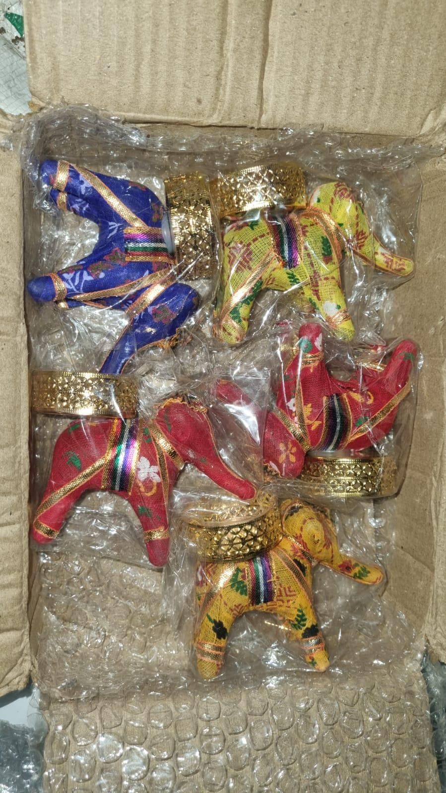 Rajasthani Elephant Tea Light Candle Holder (Pack of 4) ra4xqa-dd