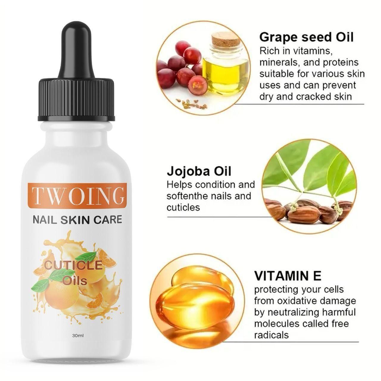 Twoing Nail Skin Care Cuticle Oil 30ml Nourishing Elixir | kalakirtihub ra4xqa-dd