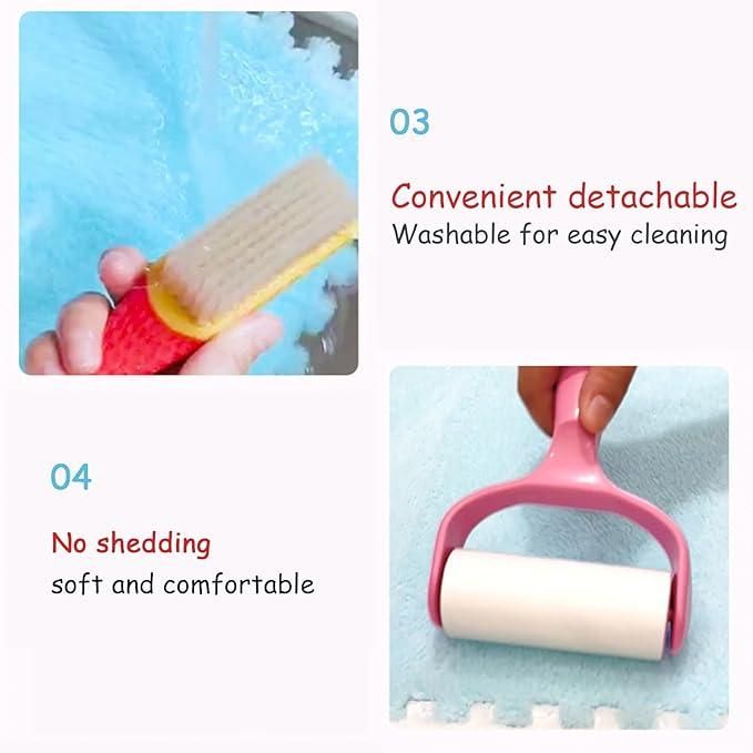 Interlocking Carpet Tiles Mat – 6-Piece Floor Set ra4xqa-dd