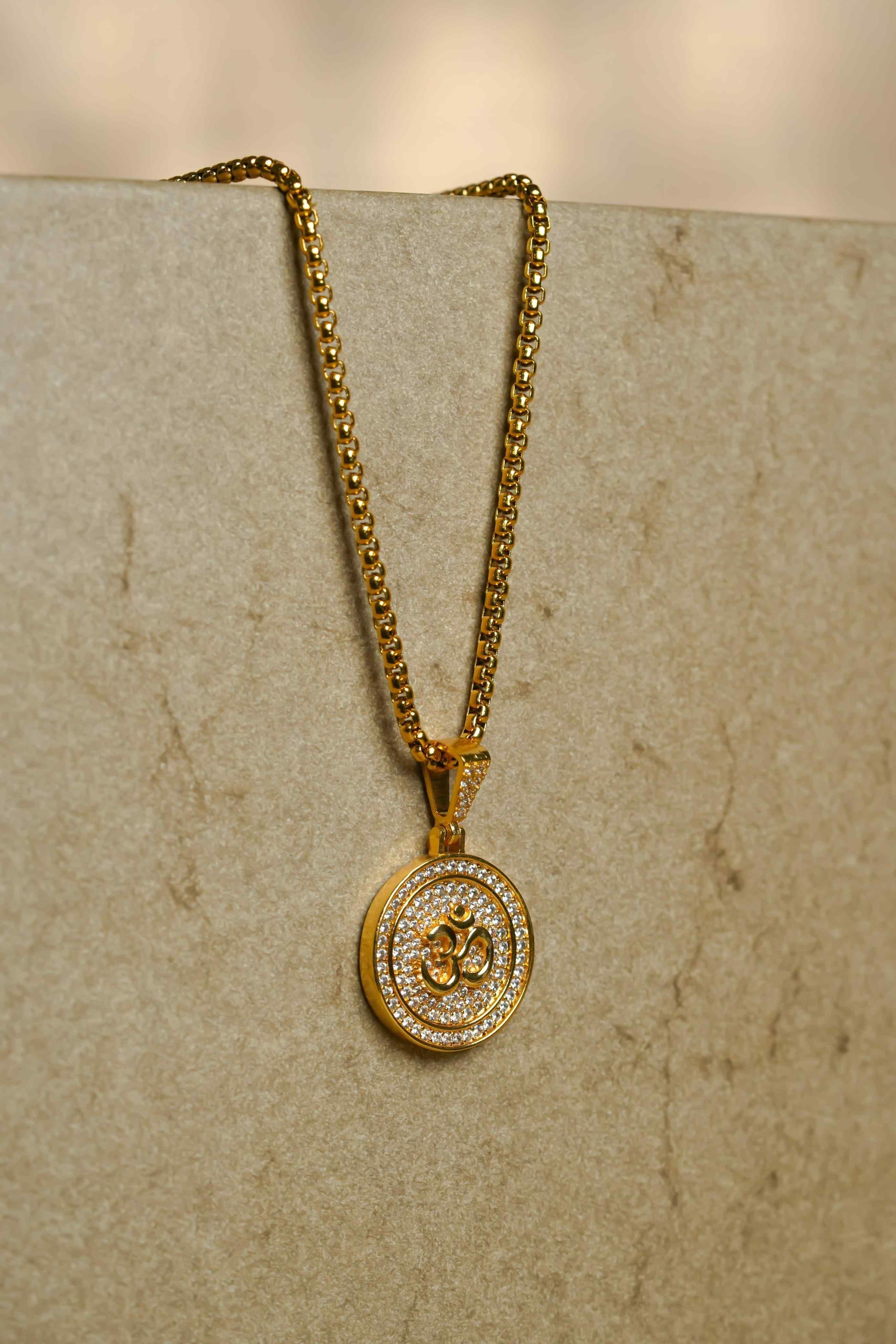 Om Symbol Pendant With Chain ra4xqa-dd