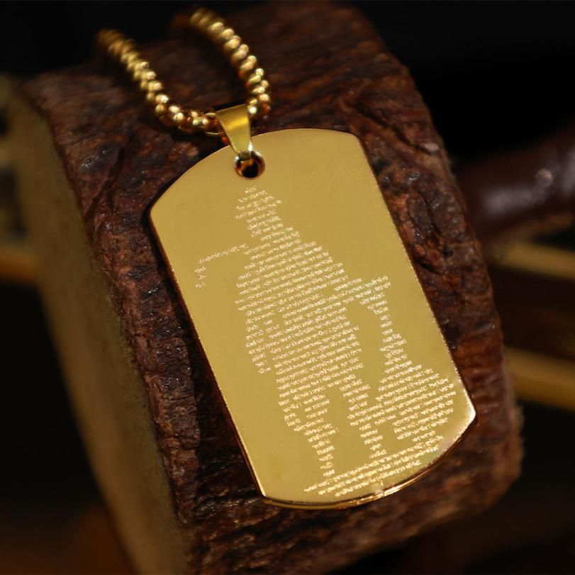 Hanuman Chalisha Pendant with Chain – Spiritual Jewelry - KalaKirtiHub