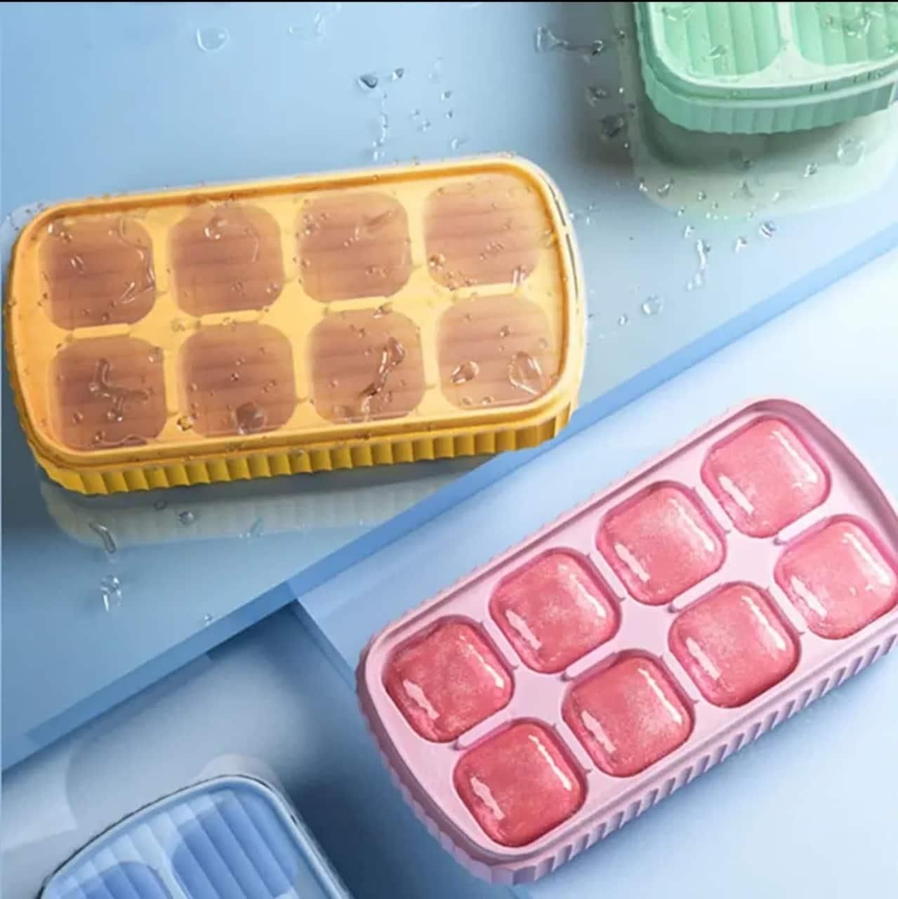 Mini Silicone Ice Cube Tray with Lid – Easy Freezing ra4xqa-dd