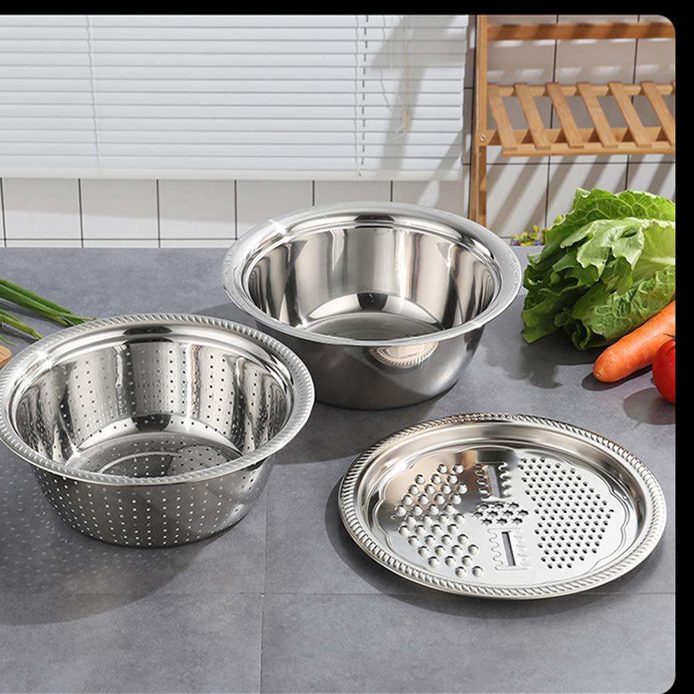 3-in-1 Multifunctional Grater & Basin – Stainless Steel Colander Set ra4xqa-dd