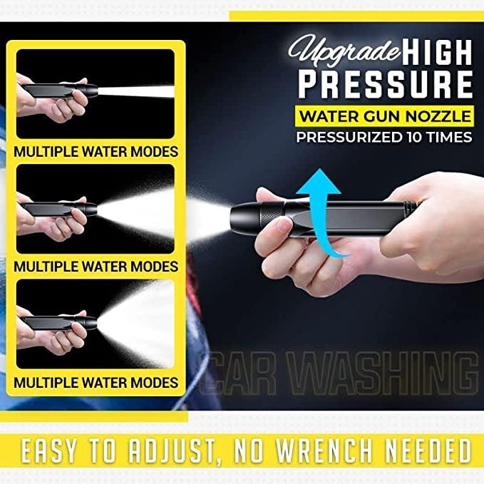 Portable High Pressure Water Nozzle (Black) - KalaKirtiHub