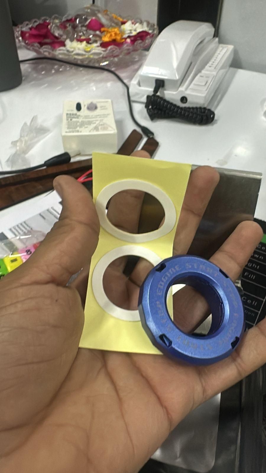 Rotary Push Start Stop Button Cover | Stylish Car Accessory | kalakirtihub ra4xqa-dd