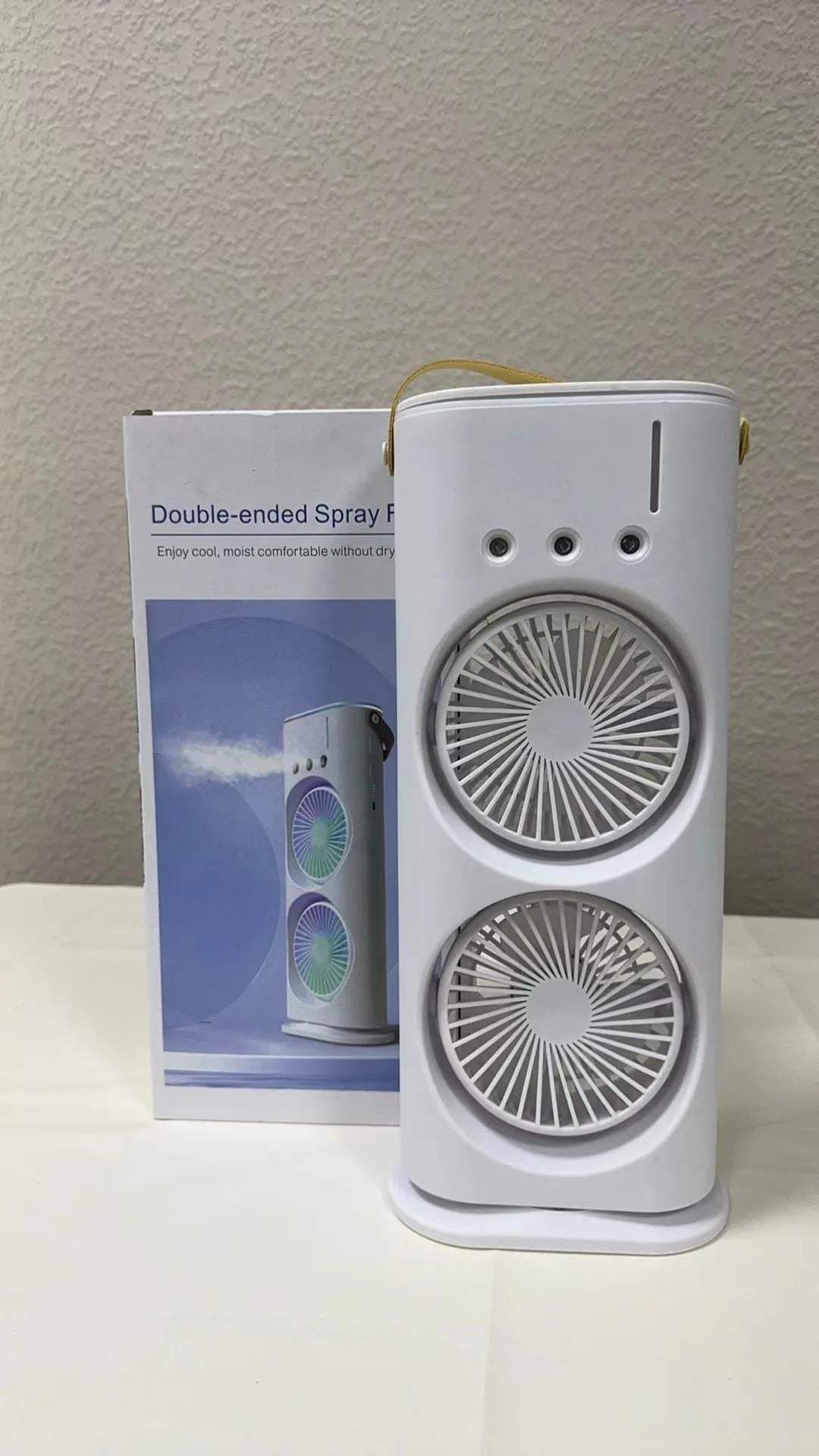 Double-Ended Spray Fan | Portable Cooling & Mist Device – kalakirtihub ra4xqa-dd