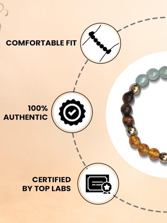 Dhan Yog Elasticated Bracelet for Prosperity | KalaKirtiHub Jewelry - KalaKirtiHub