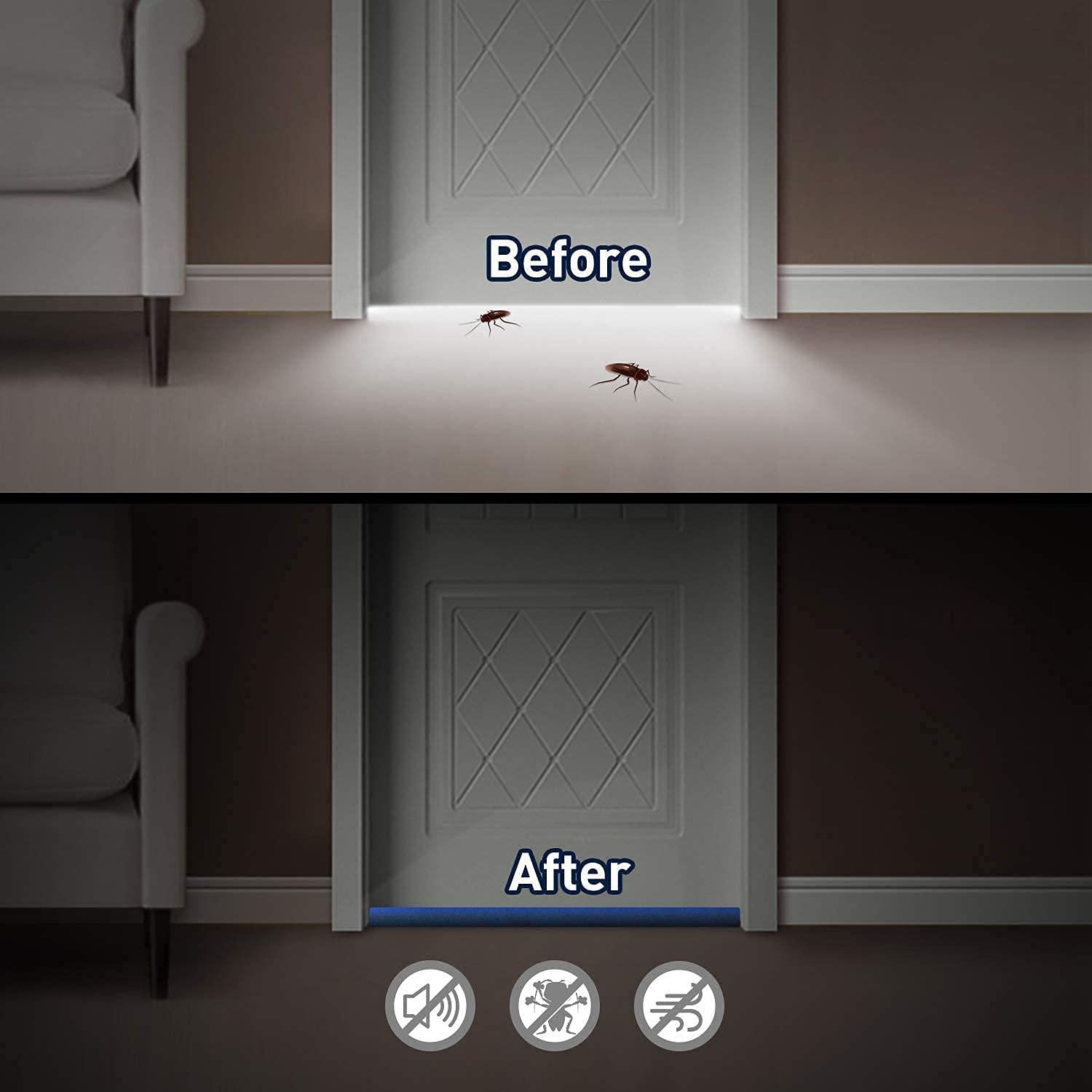 Door Protector & Draft Stopper – Waterproof Noise-Reducing, Pack of 2 ra4xqa-dd