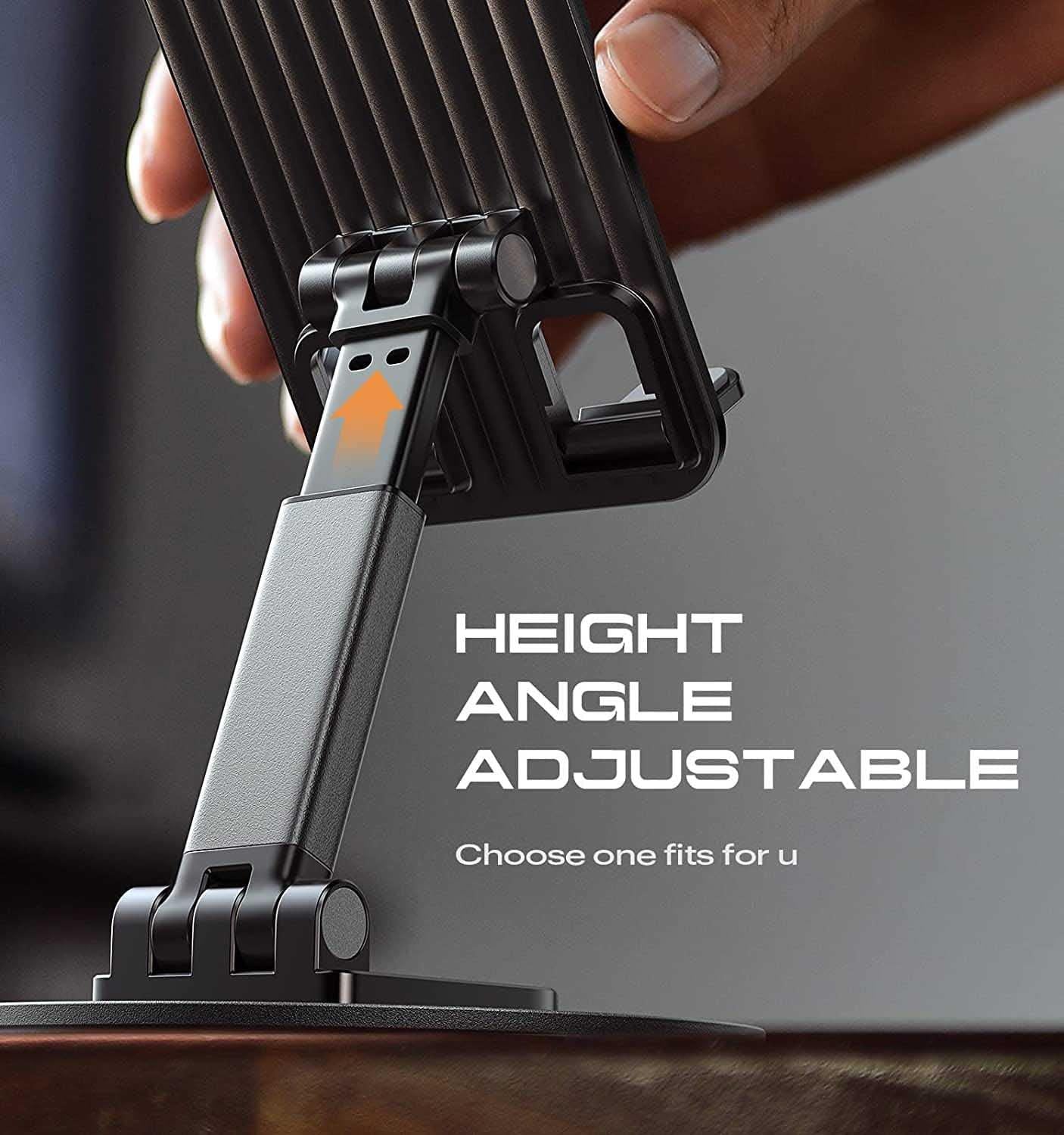 Mobile Phone Stand 360° Rotation Adjustable Height & Angle | kalakirtihub ra4xqa-dd