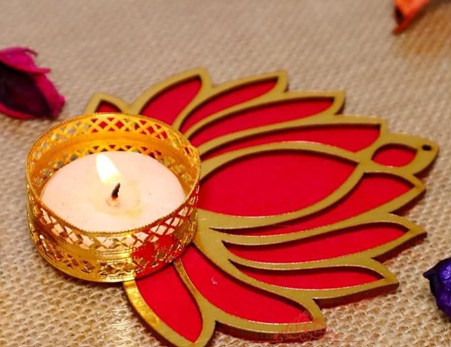 Traditional Lotus Candle Holder (Pack of 4) ra4xqa-dd