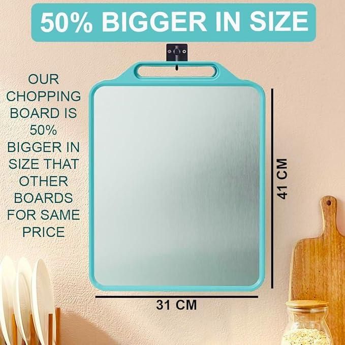 Steel Chopping & Cutting Board – Durable Kitchen Tool ra4xqa-dd