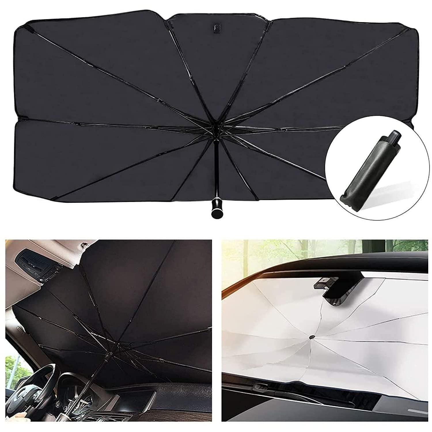 Car Windshield Sun Shade Umbrella | UV Protection & Heat Block ra4xqa-dd