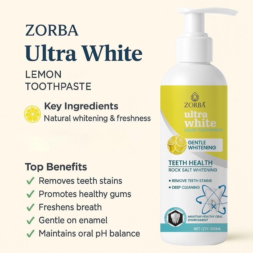 Ultra White Liquid Toothpaste 200ml Pack of 2 for Oral Care | kalakirtihub ra4xqa-dd