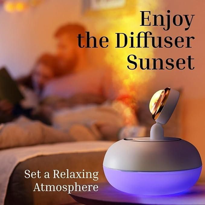 Sunset Lamp & Air Humidifier – Relaxing Home Gadget - KalaKirtiHub