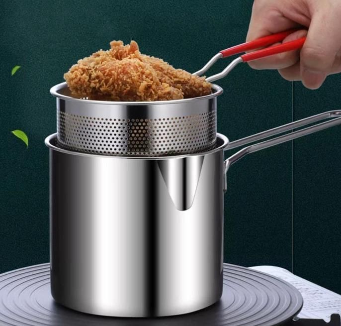 Stainless Steel Deep Fryer Pot – Kitchen Cooking Essential ra4xqa-dd