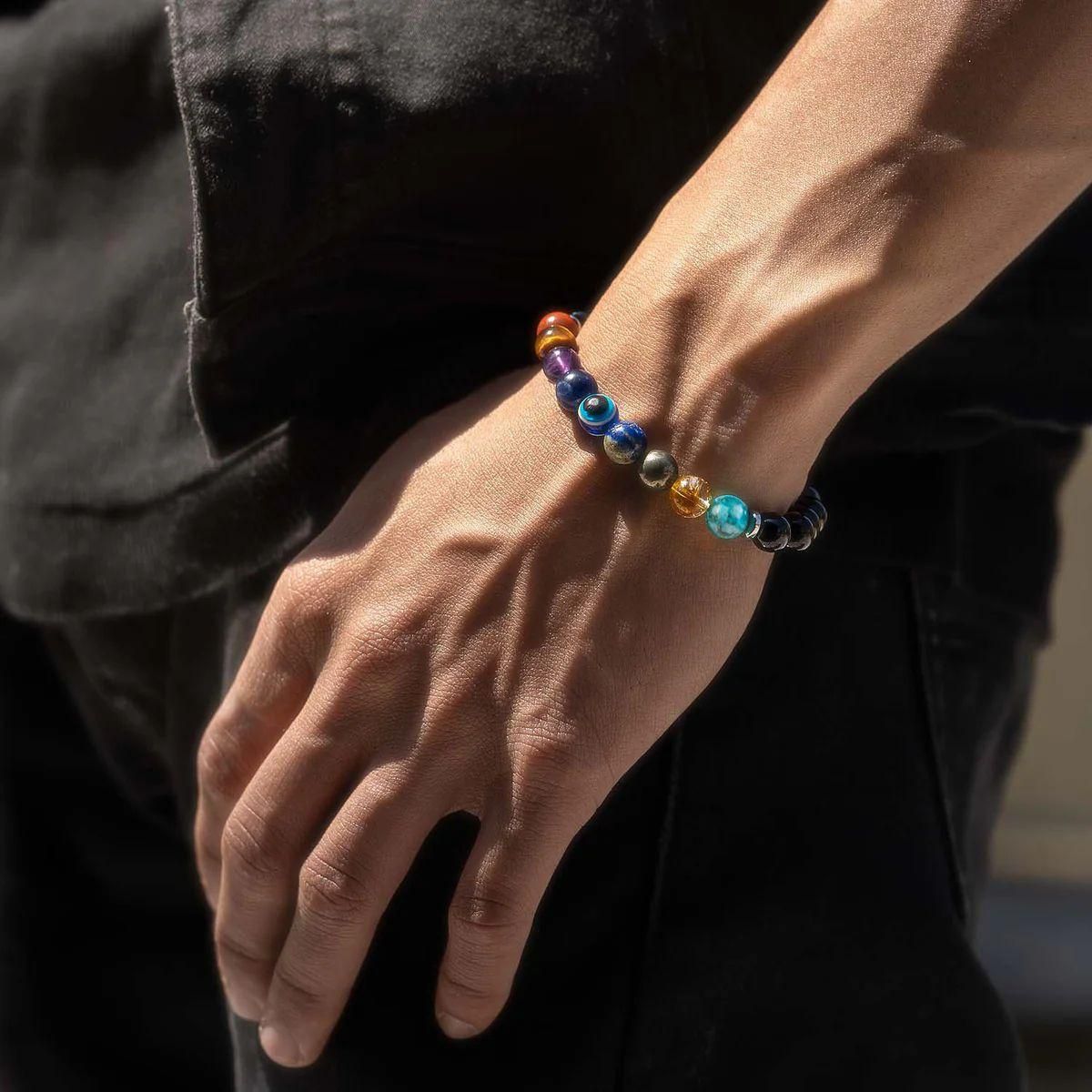 Super 9 Chakra Bracelet for Healing & Balance | KalaKirtiHub Jewelry - KalaKirtiHub