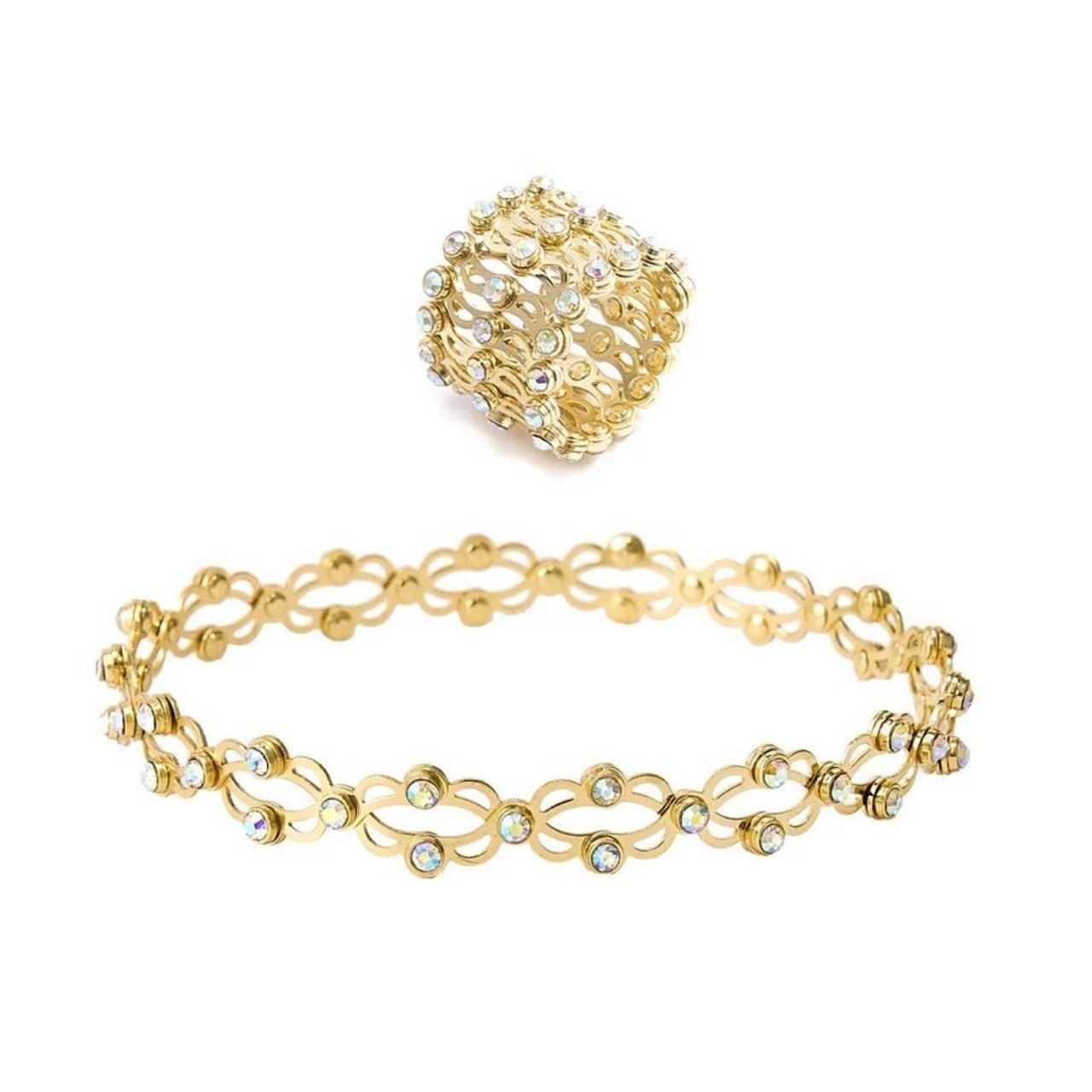 Stretchable 2 In 1 Ring Bracelet - KalaKirtiHub