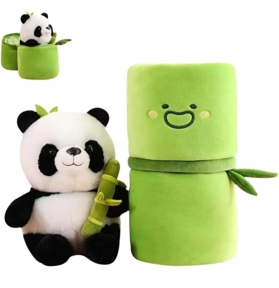 Cute Panda Plush with Bamboo – Soft Toy for Kids ra4xqa-dd