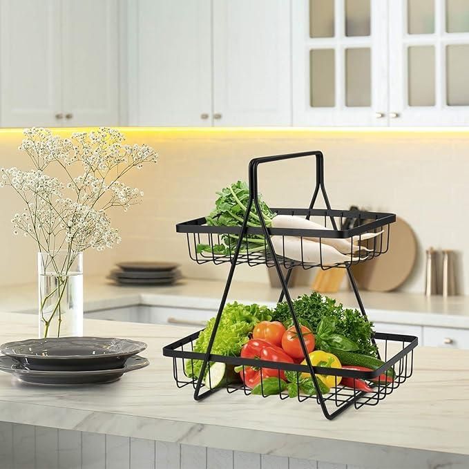 2-Tier Fruit & Vegetable Basket – Kitchen Storage Rack ra4xqa-dd