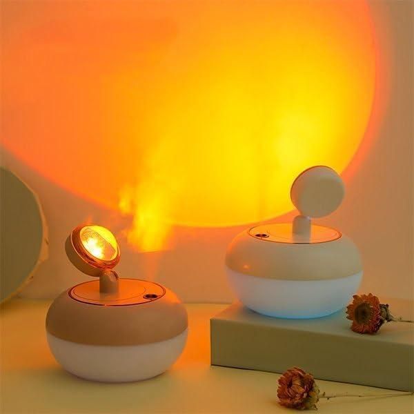 Sunset Lamp & Air Humidifier – Relaxing Home Gadget - KalaKirtiHub