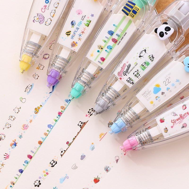 Decoration Tape Cute Novelty Sticker Pen Machine Pack of 2 ra4xqa-dd