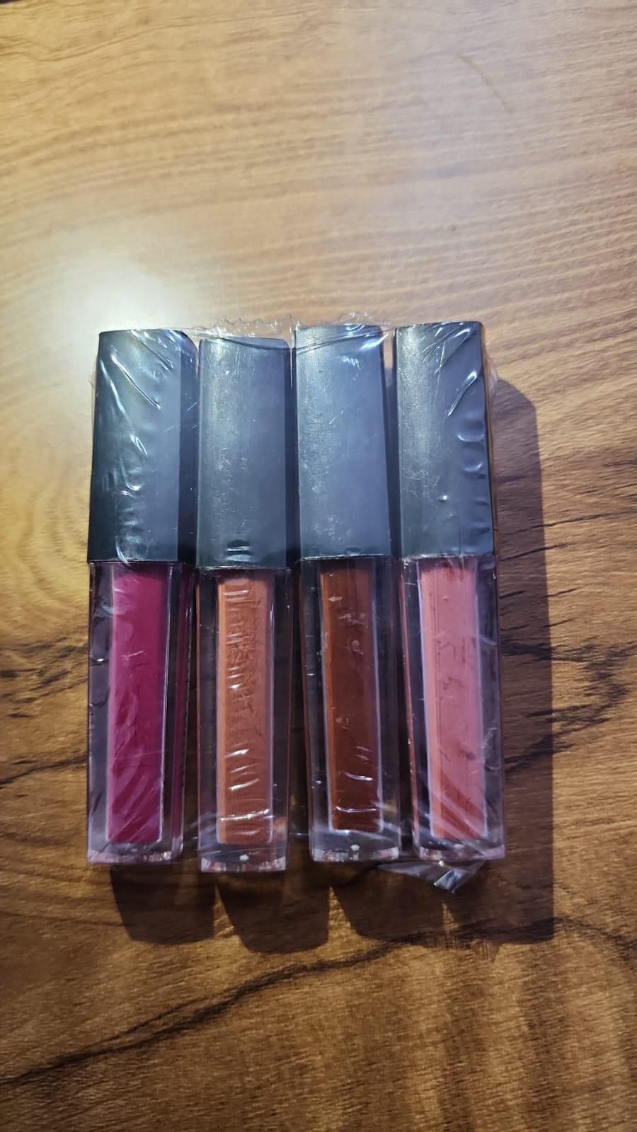 Nude Red Liquid Lipstick Set of 4 (16ml) Long-Lasting Shades | kalakirtihub ra4xqa-dd