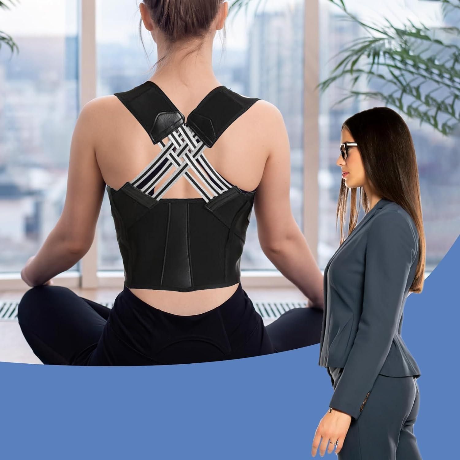 Adjustable Back Posture Corrector/ Slouching Relieve Pain Belt Women Men ra4xqa-dd