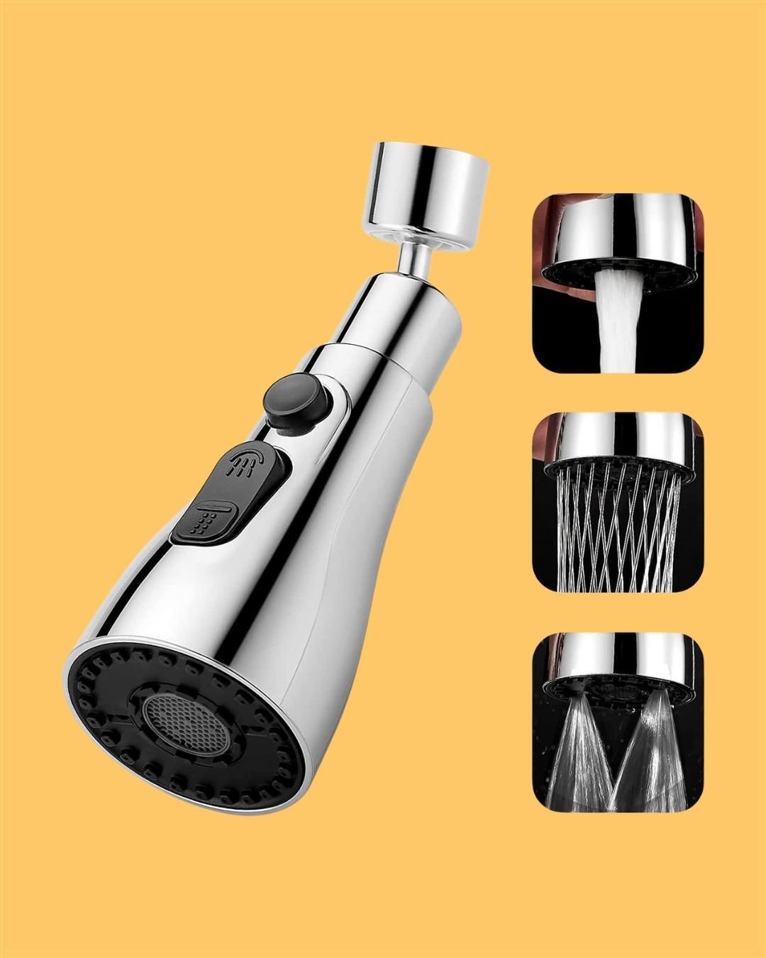 3 Modes Kitchen Sink Faucet – Adjustable Water Saving Tap - KalaKirtiHub