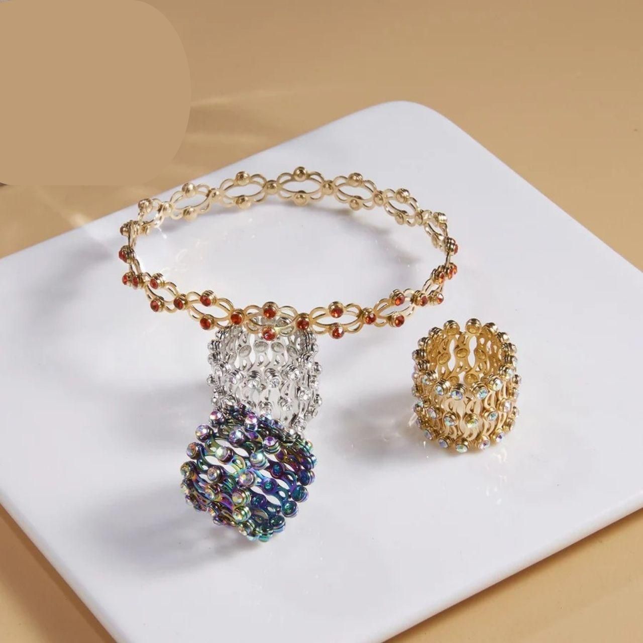 Stretchable 2 In 1 Ring Bracelet - KalaKirtiHub