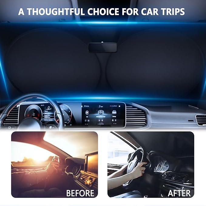 Folding Car Window Sunshade Cover | Auto Accessories kalakirtihub ra4xqa-dd