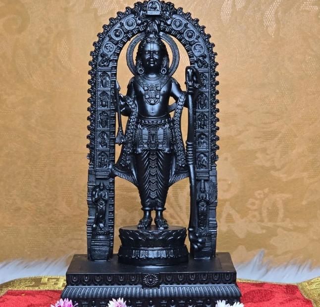 Ayodhya Ram Lala Murti 3D – Handcrafted Decorative Idol - KalaKirtiHub