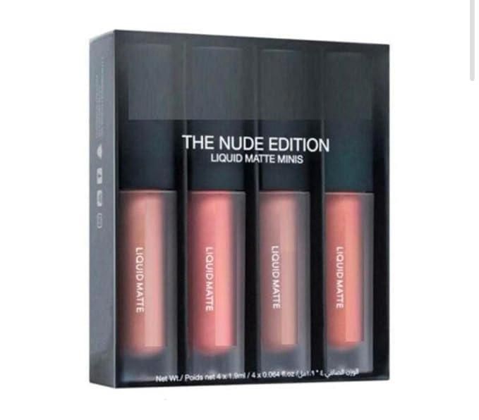 Nude Red Liquid Lipstick Set of 4 (16ml) Long-Lasting Shades | kalakirtihub ra4xqa-dd
