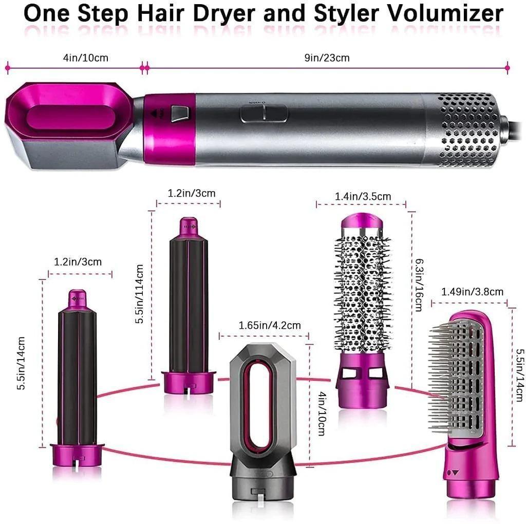 5 in 1 Hair Dryer & Styling Tool with Curler | kalakirtihub ra4xqa-dd