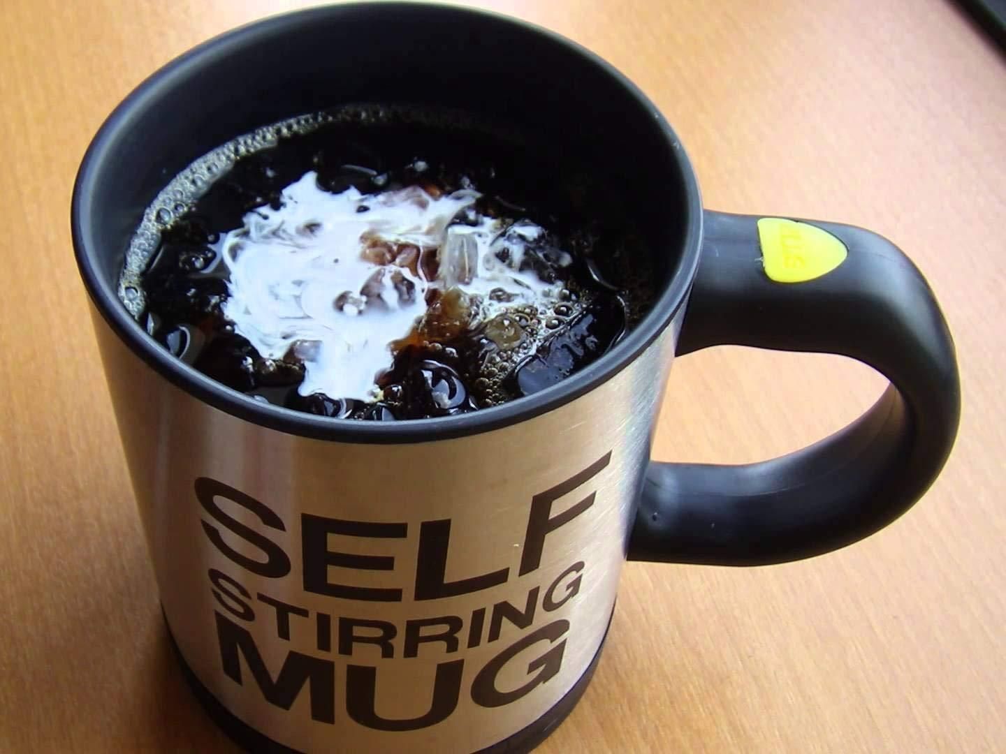 Self-Stirring Coffee Mug – Convenient Drink Mixer ra4xqa-dd
